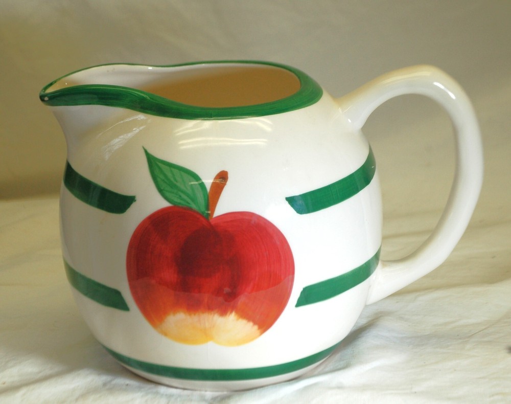 Ceramic Pitcher Apple Pattern Asia Master Group