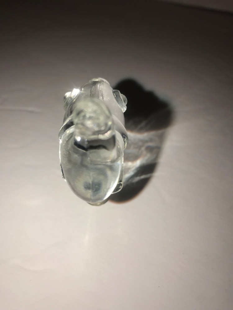 Vintage Glass Fish Perfume/Cologne Bottle Stopper Missing Tail