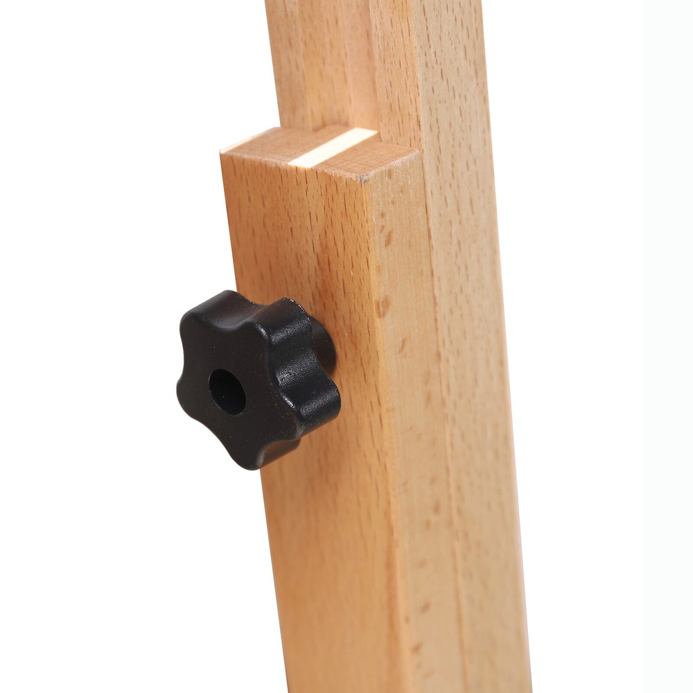 Extra Large Studio H-Frame Easel Adjustable Solid Beech Wood Artist Easel Movabl
