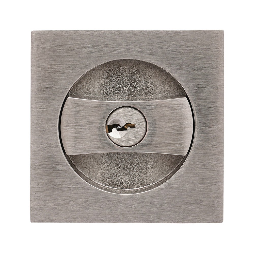 Cavity Sliding door Lock Privacy Function Entry lock Silver Square