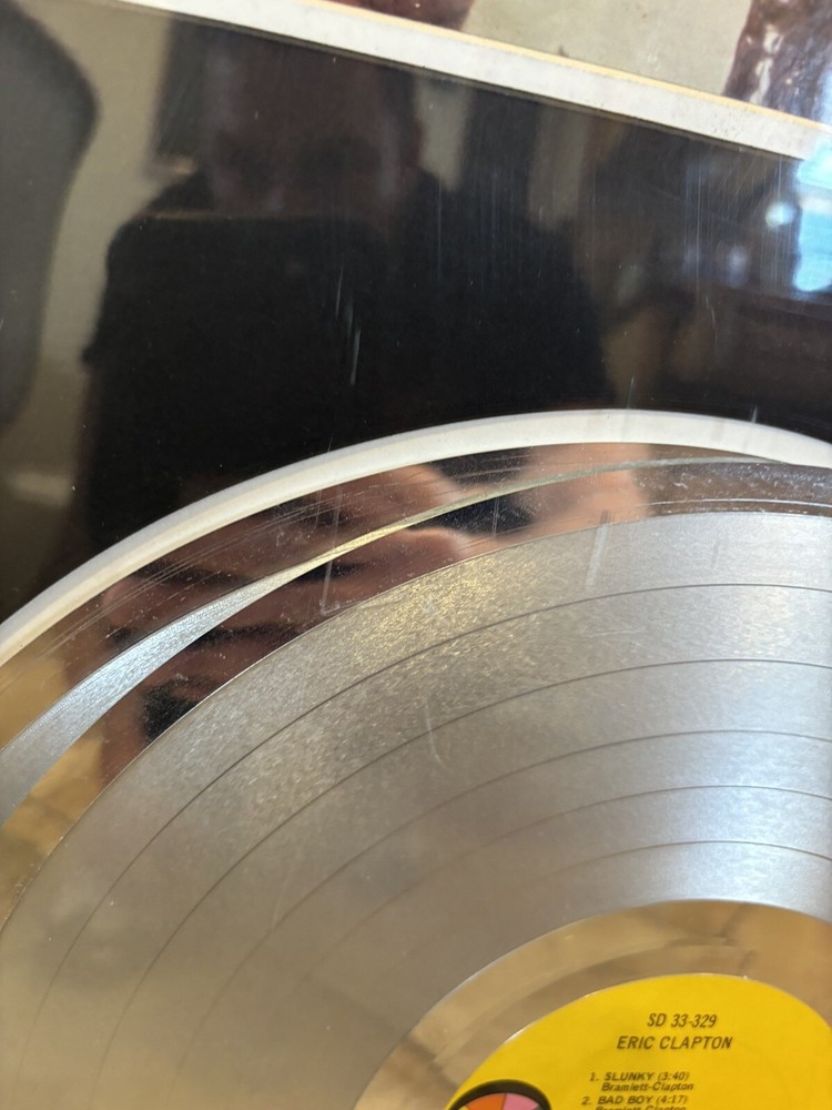 Eric Clapton Signed Award Non Riaa