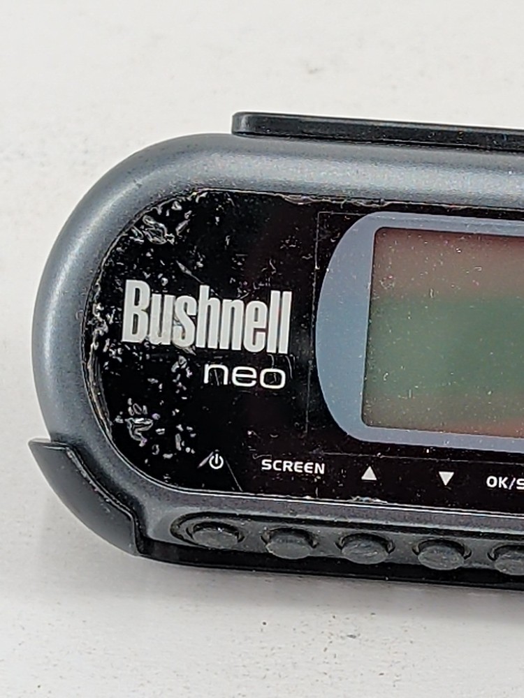 Bushnell Neo Golf GPS Rangefinder, Wall Charger USB Cable Software CD Belt Clip