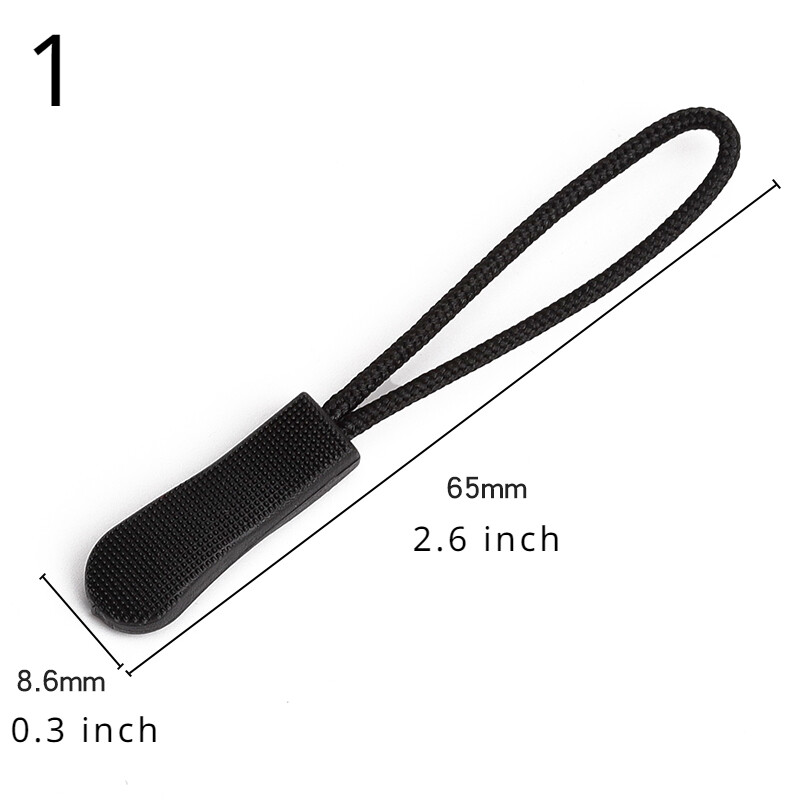 6X Removable Zipper Head zipper Clasp Pull Rope Clothes zipper rope Accessory