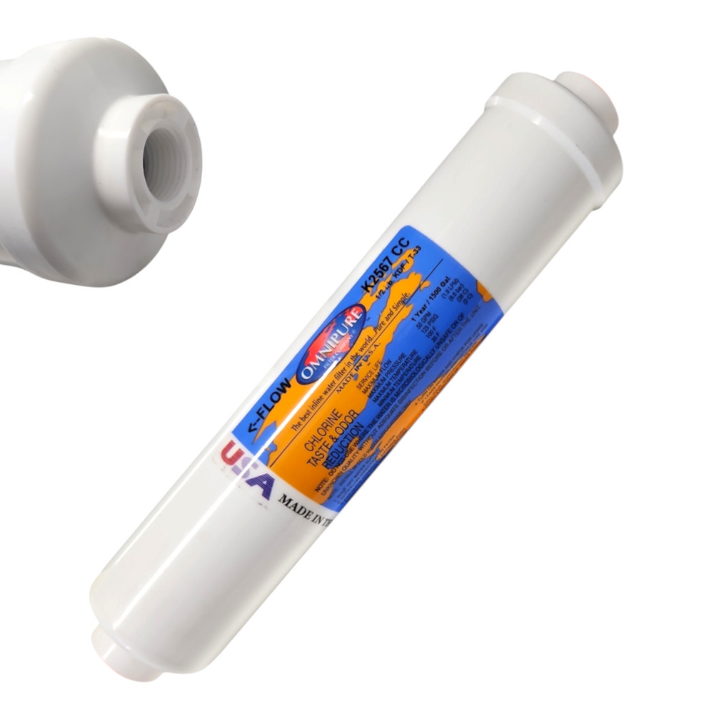 Omnipure K2567-CC Inline GAC + KDF-55   10" x 2  3/8"FPT
