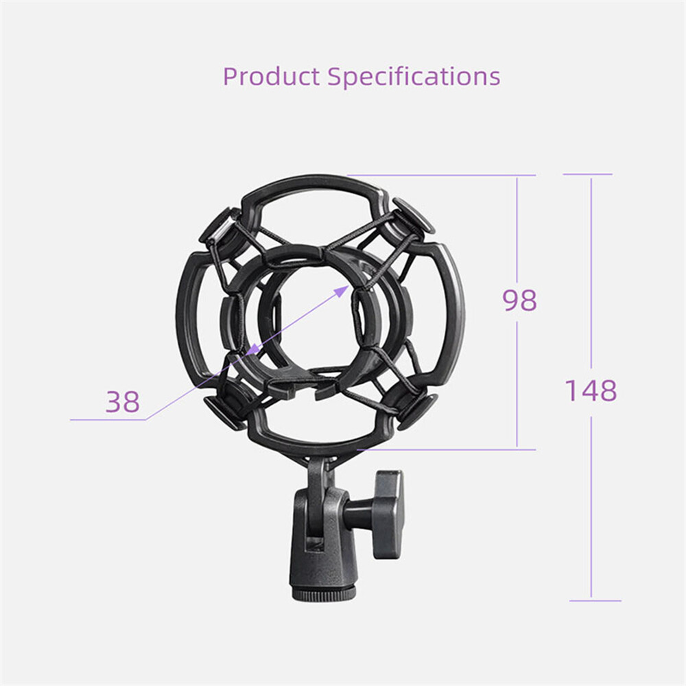 Universal Professional Condenser Microphone Mic Shock Mount Holder Studio