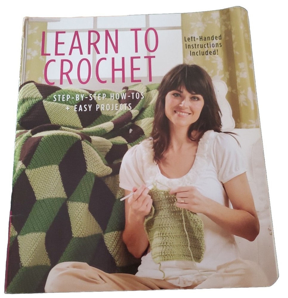 LEARN TO CROCHET Leisure Arts Right Left Instructions Pattern Book Paperback