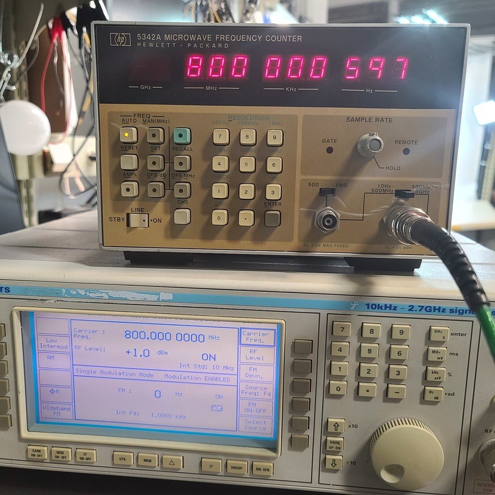 HP HEWLETT PACKARD 5342A 18GHz MICROWAVE FREQUENCY COUNTER
