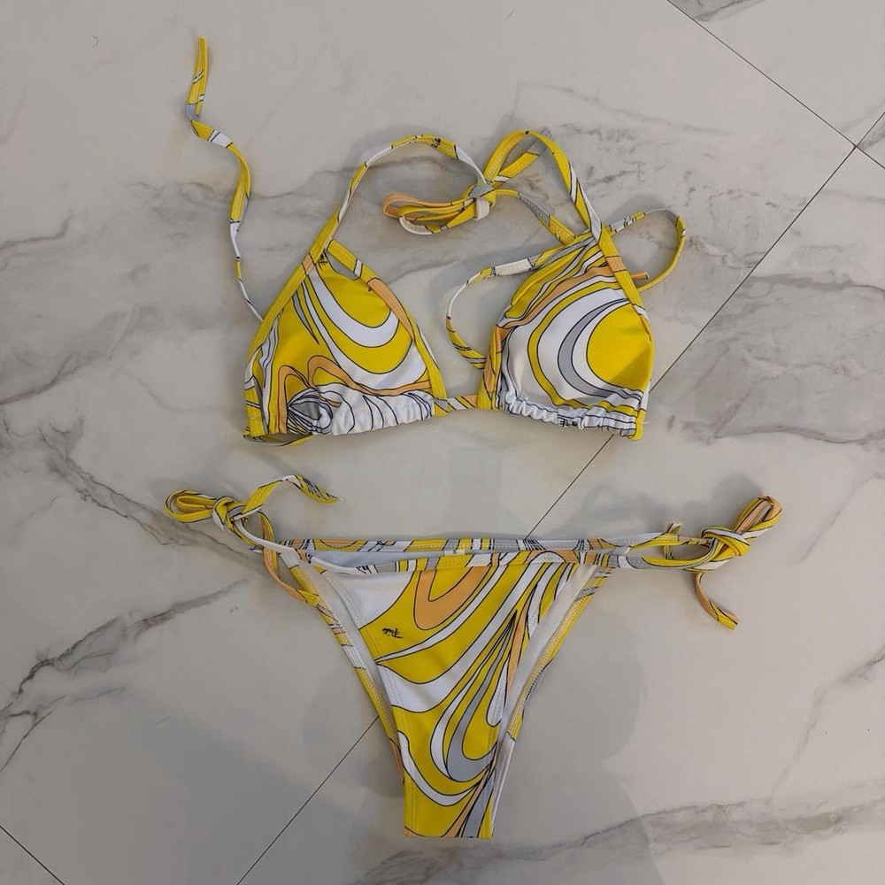 Emilio style Pucci lemontini bikini