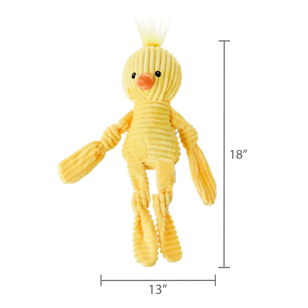 Cord Easter Chick Dog Toy Yellow