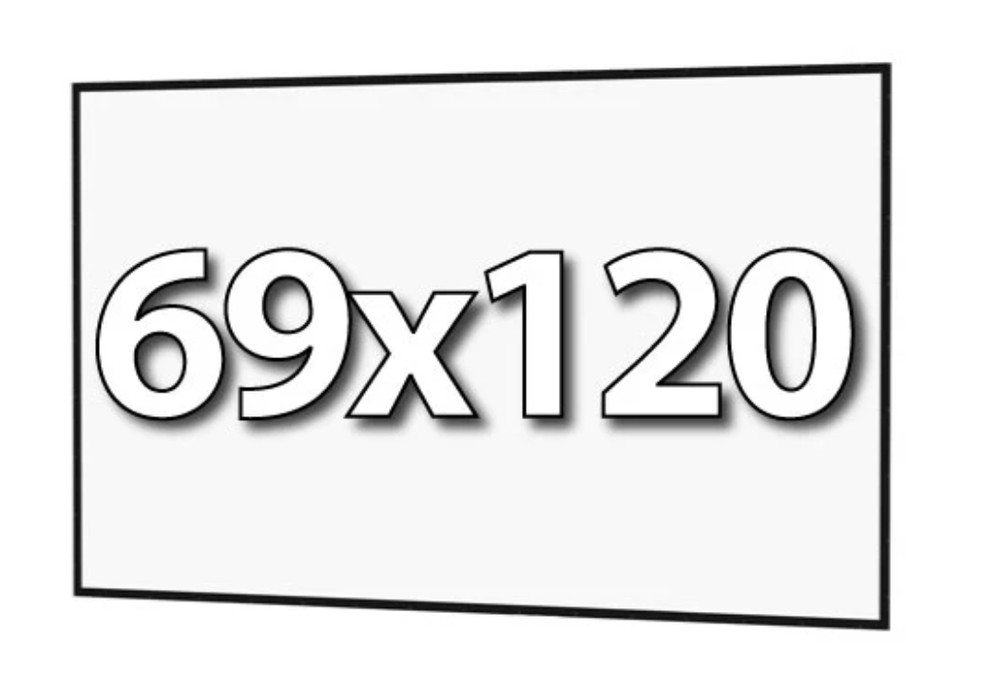 Da-Lite Fast-Fold 69" x 120" (10' HD) Replacement Da-Tex (Rear Only) Surface