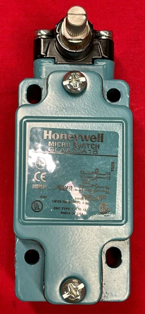 HONEYWELL MICRO SWITCH, GLAA20A1B, 600A, 15VAC, 2NO & 2NC SAME POLARITY