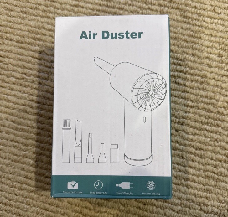 New Cordless Compact Compressed Air Duster Blower USB-C 7200PA