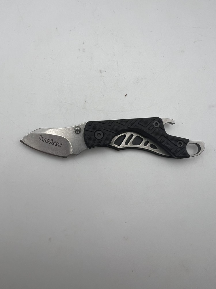 Kershaw 1025 Cinder Hinderer Design Folding Knife Black Handle Pocket Tool EDC