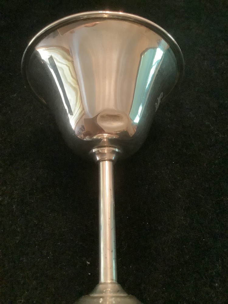 The Merrill Shops Sterling 8 GOBLETS - mono "S"