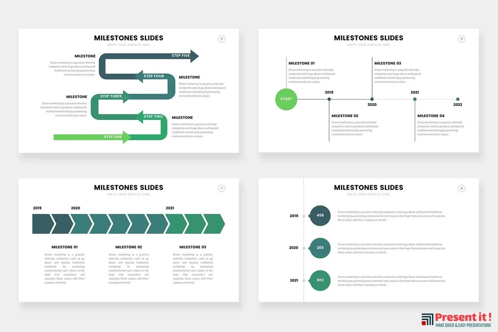 Milestones Infographics