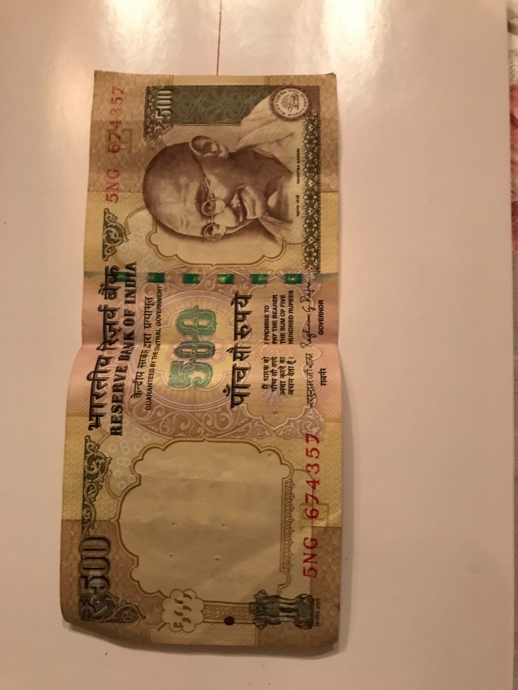 500 rupee note