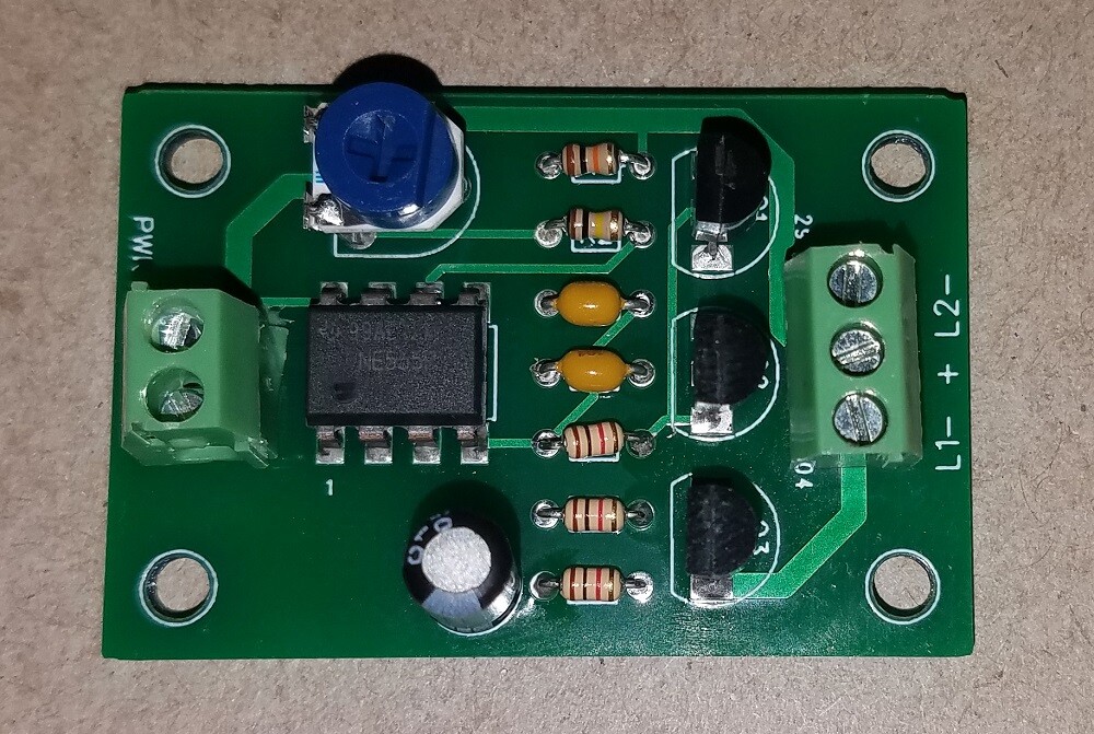 DC Dual Flasher Circuit (Variable Speed)