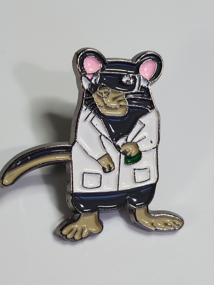 Lab Rat White Coat Lapel Pin