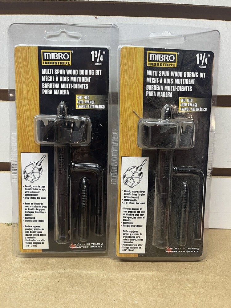mibro 1-3/4” multispur wood boring bit