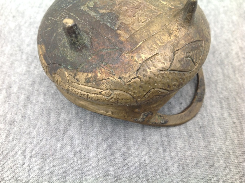 Small Brass Asian Incense Burner