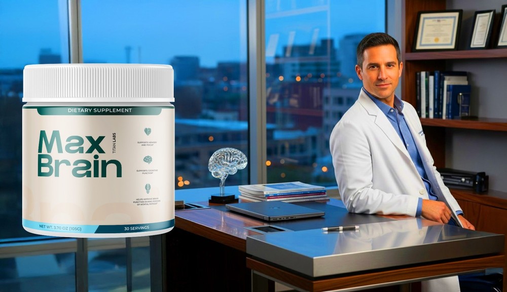 (1 Pack) Max Brain Powder Natural Brain Support Supplement MaxBrain 30 Servings