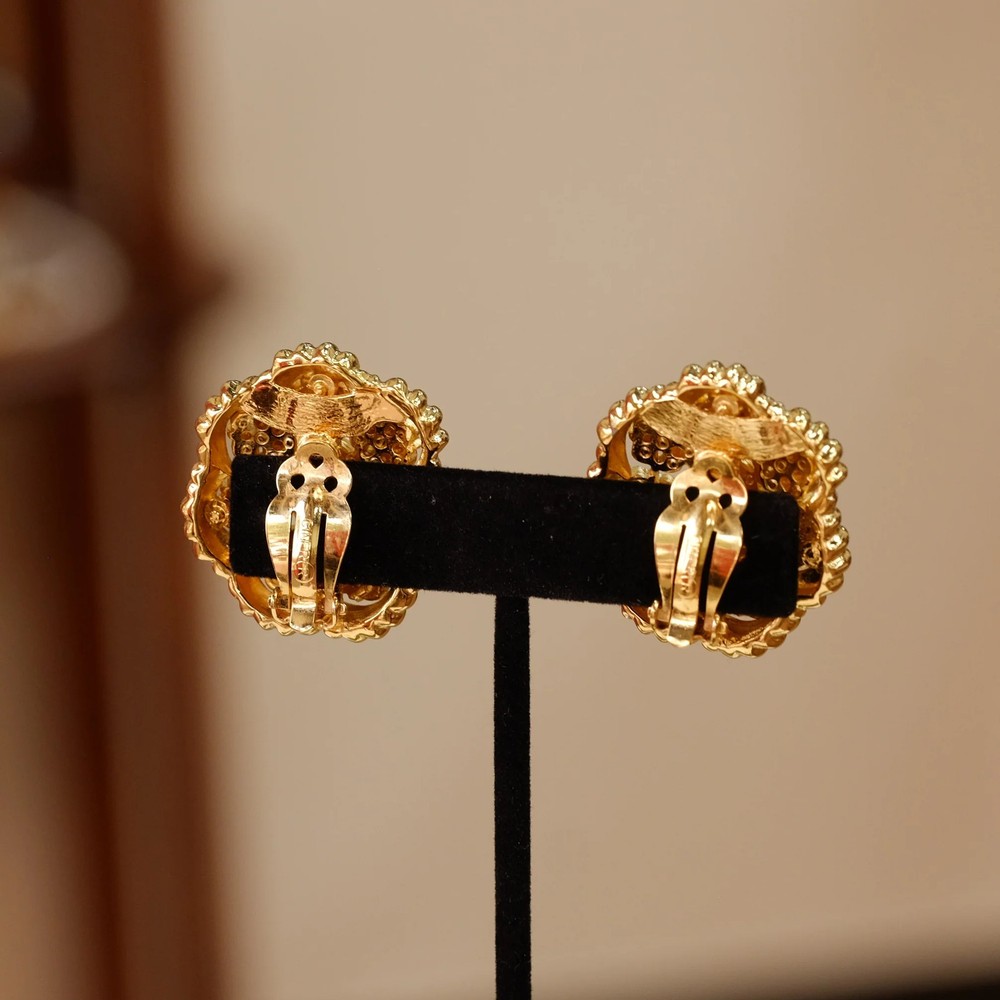 Vintage Ciner Statemnet Earrings 1980s