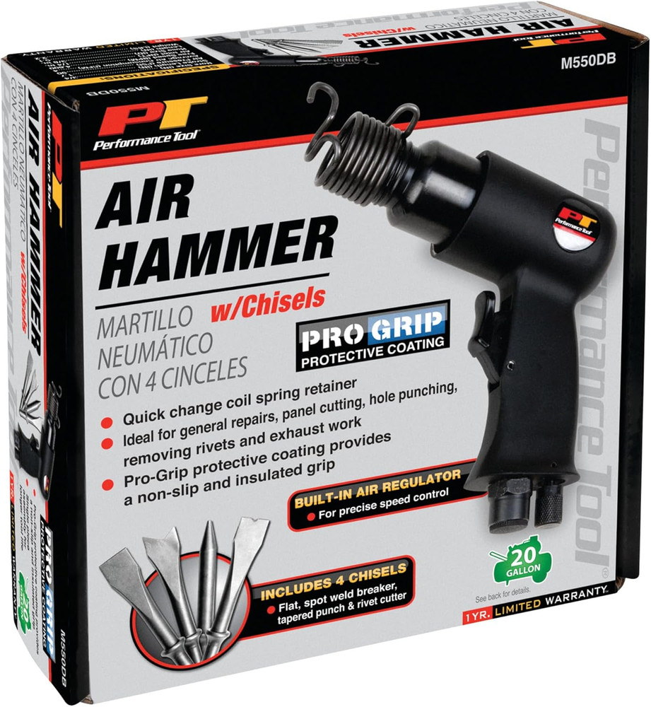 Air Hammer with 4 Chisels