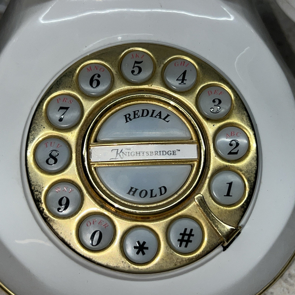 Cradle Style Telephone Microtel Knightsbridge Landline Push Button UNTESTED