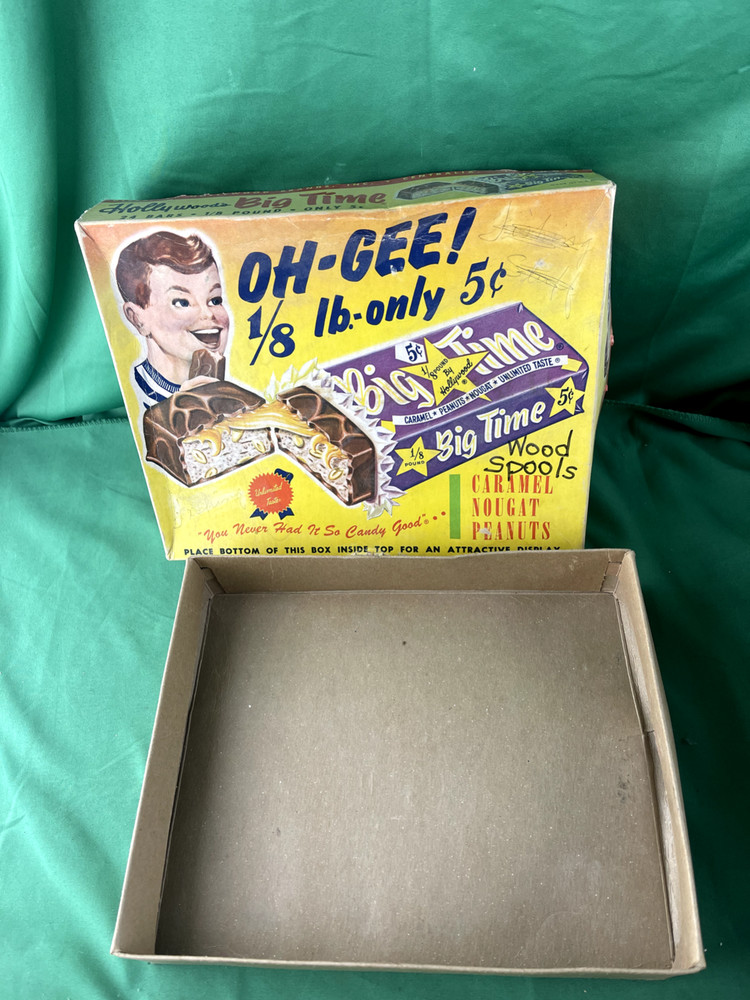 Vintage 1950s Hollywood's Big Time Candy Box Empty General Store