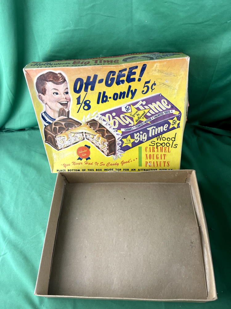 Vintage 1950s Hollywood's Big Time Candy Box Empty General Store