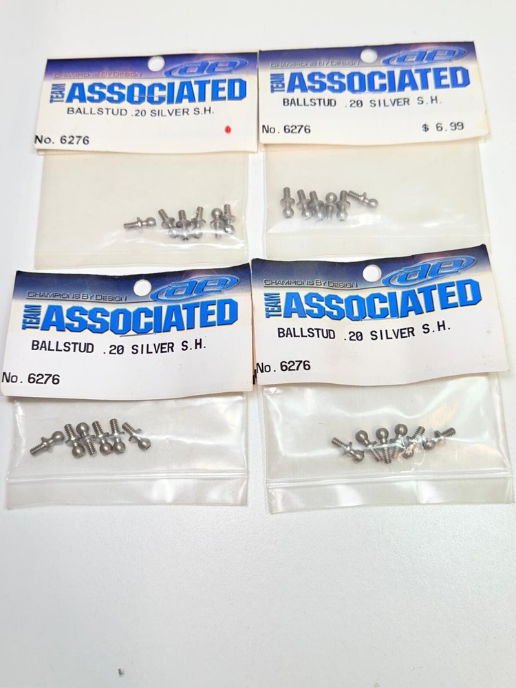 Team Associated #6276 BALLSTUD .20 SILVER S.H.