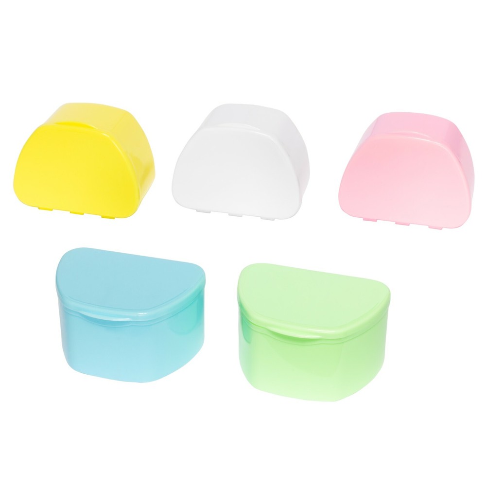 Assorted 40 Pack Bulk Denture Case Bath Holders Retainers Teeth Guards (Sealed)