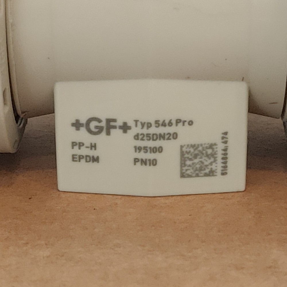 +GF+ Georg Fischer 167 546 443, d25DN20, PP-H, EPDM, Type 546 Pro, PN 10