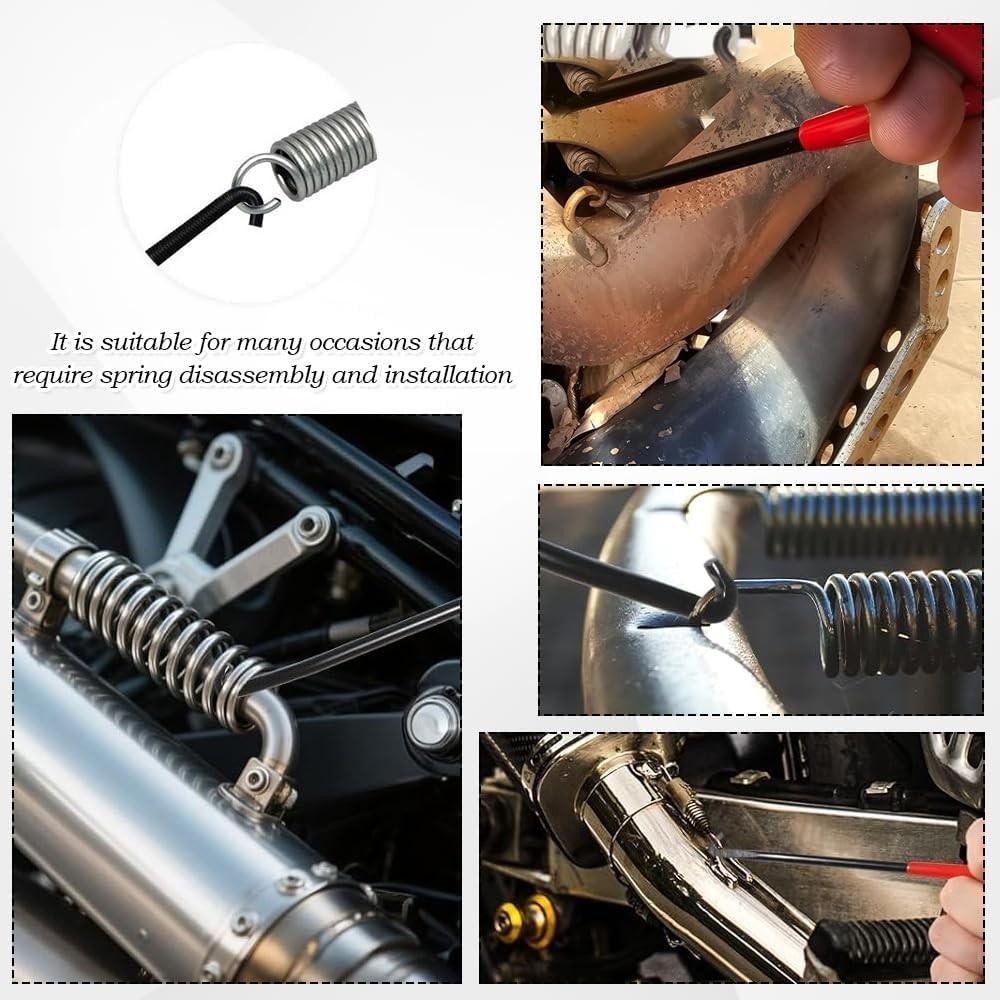 Exhaust Spring Puller Tool, 4 Pack Thick Exhaust Spring Puller Tool Motorcycle E