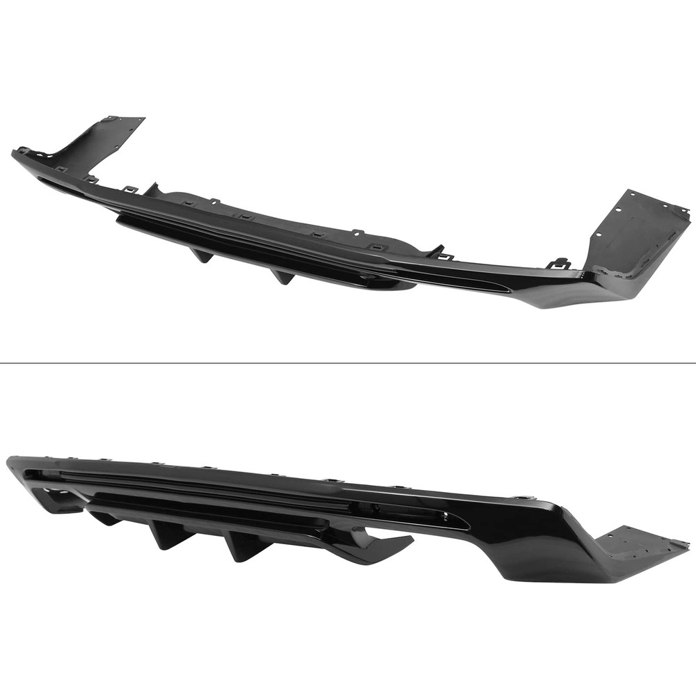 后保险杠盖扩散器适用于 2019 - 2024 年科迈罗 PP 工厂风格光泽黑色