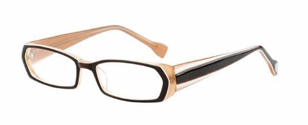 Ink Multi-Focus Blue Light Blocking Eyeglasses Duotone Brown Multi Layer Crystal