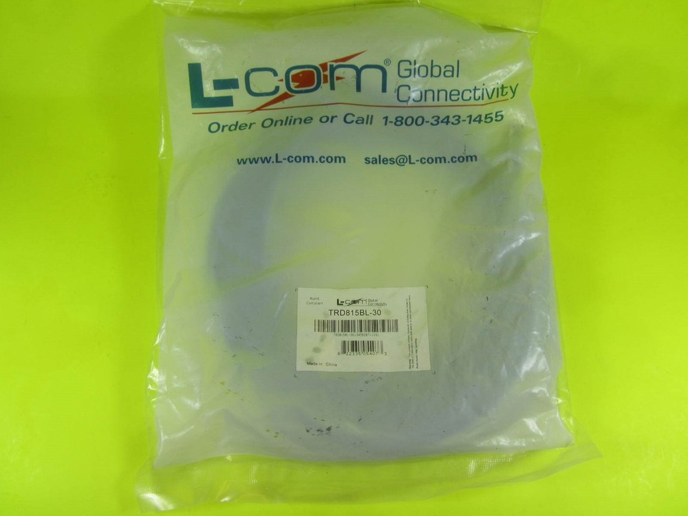 L-com Cable -- TRD815BL-30 -- New