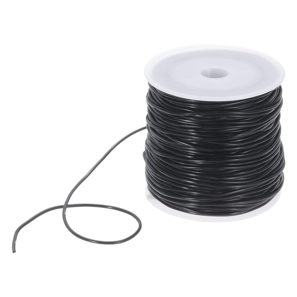 Elastic String for Bracelets,1.5mm Stretch Bead Cord Strings Black ,55m