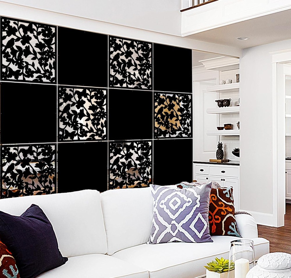 12PCS Hanging Room Divider PVC Panel Butterfly Wall Partition Set