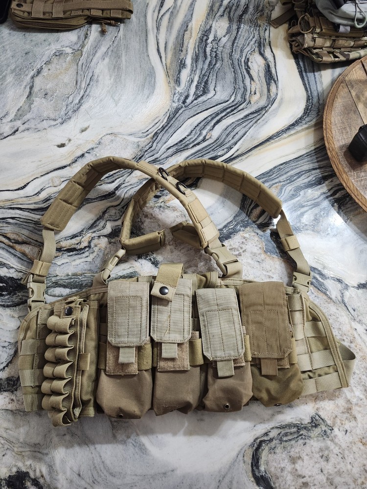 US Special Forces Blackhawk MOLLE Commando Chest Rig Khaki Tan, Oldgen