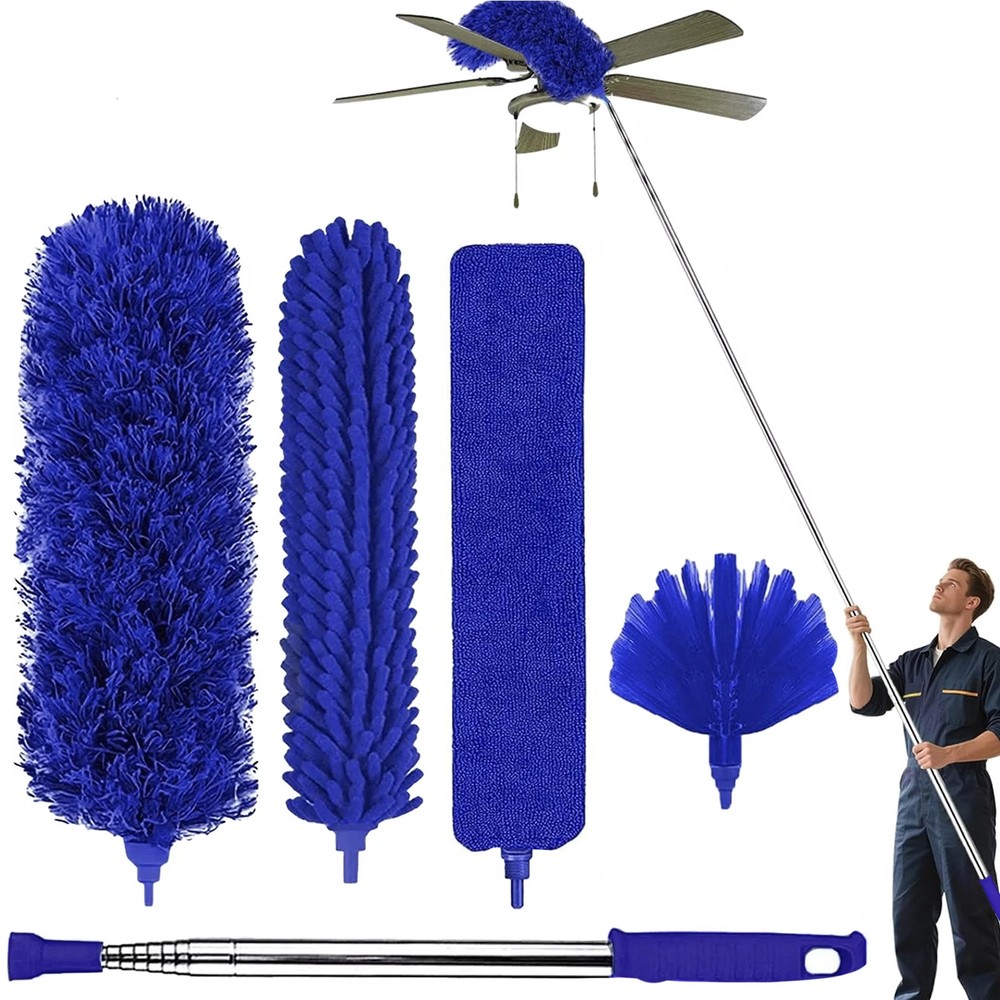 GARITIN Dusters for Cleaning, Cobweb Duster with Extension Pole