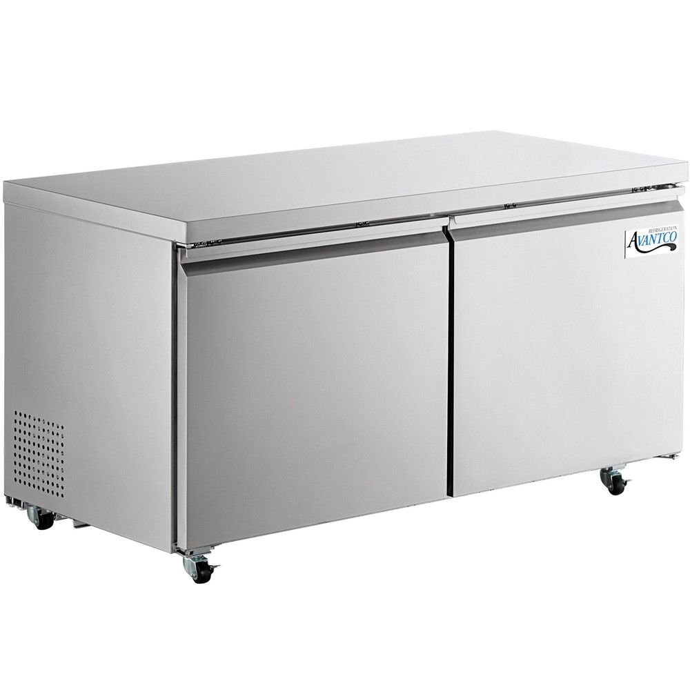 60" Stainless Steel ADA Height Undercounter Freezer