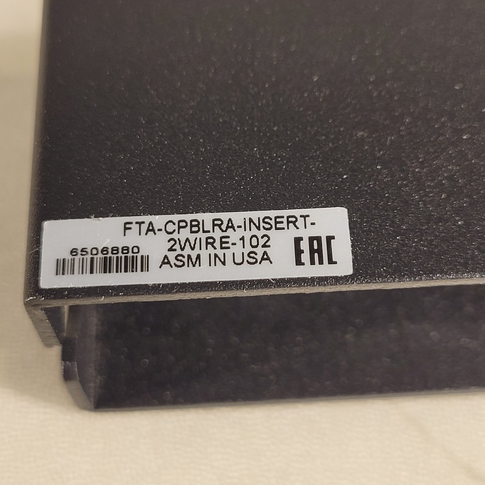 Crestron FTA-CBLRA-INSERT-2WIRE-102 Cable Retractor Spacer Insert