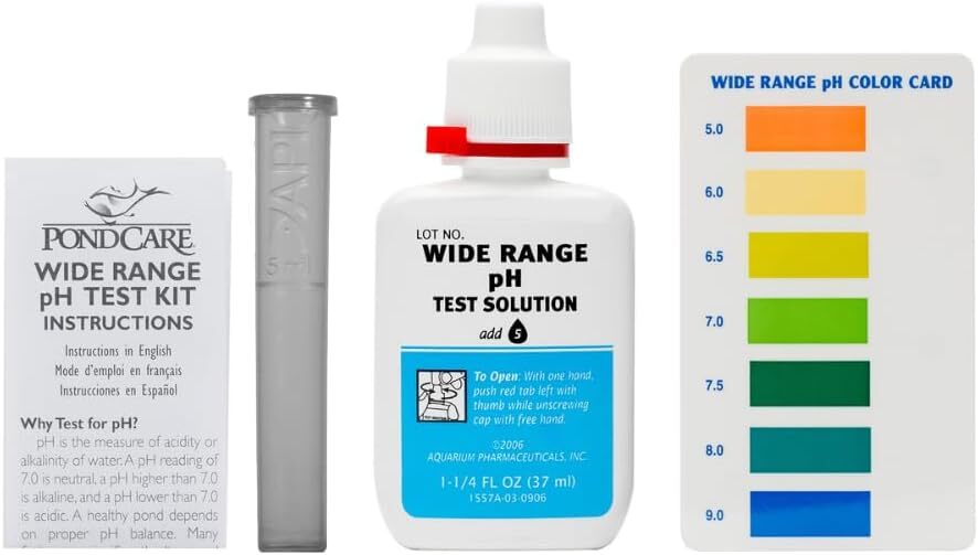 API POND WIDE RANGE pH TEST KIT 160-Test Pond Water Test Kit