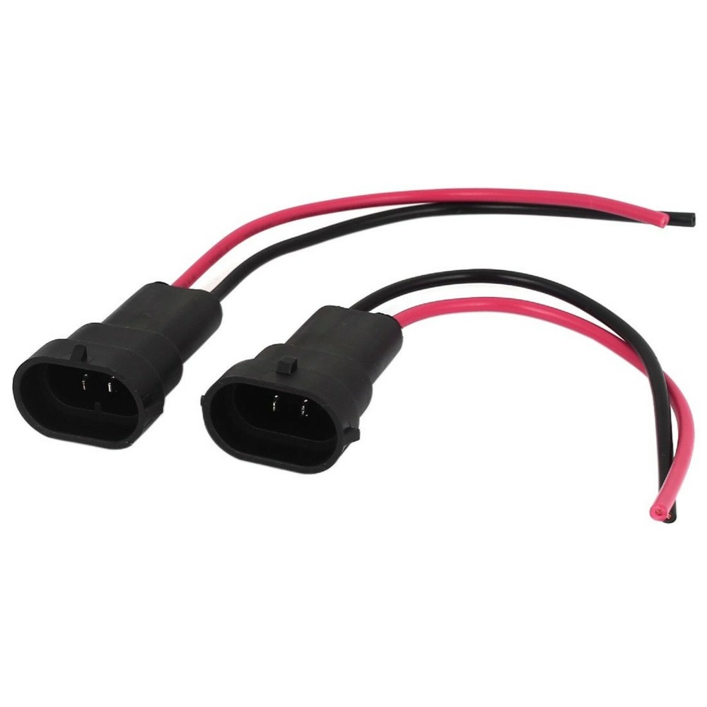 Wire Pigtail Male 880 H27 Two Harness Fog Light Replace Socket Connector Plug OE