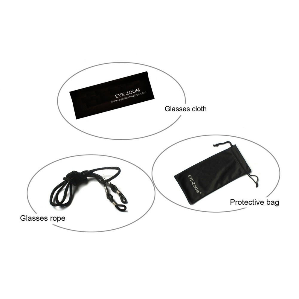 EYE ZOOM 3 Pack Plastic Classic Rectangular Style Reading Glasses for Men Women