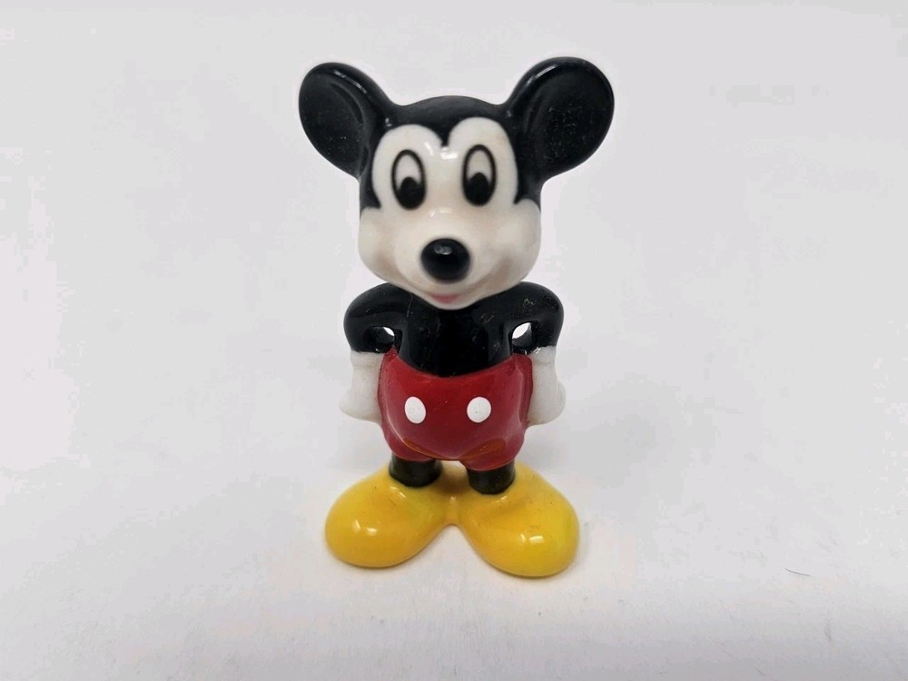 Vintage Mini Mickey Mouse Bone China 2" Taiwan