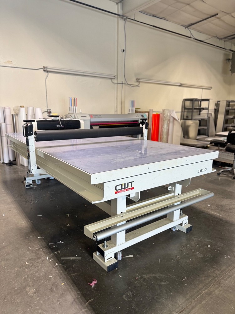 CWT 1630 Cut Work Table 9’10” x 5’3″ with Pressure Roller