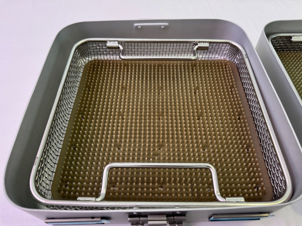 Aesculap Style NEW Sterilization Container - With Silicone Insert and Basket