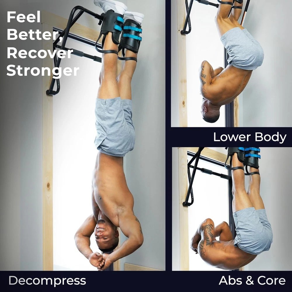 Ez-Up Gravity Boots for Inversion Decompression Stretching, Back Pain Relief and